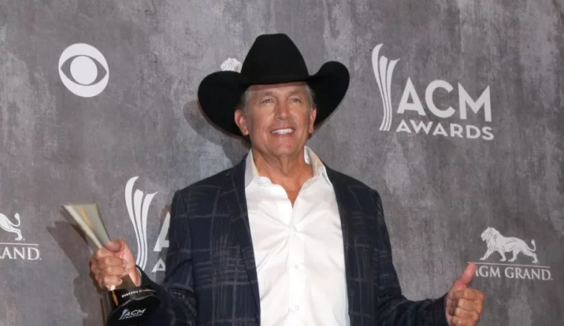 George Strait at the 2014 Academy of Country Music Awards - Arrivals at MGM Grand Garden Arena on April 6^ 2014 in Las Vegas^ NV