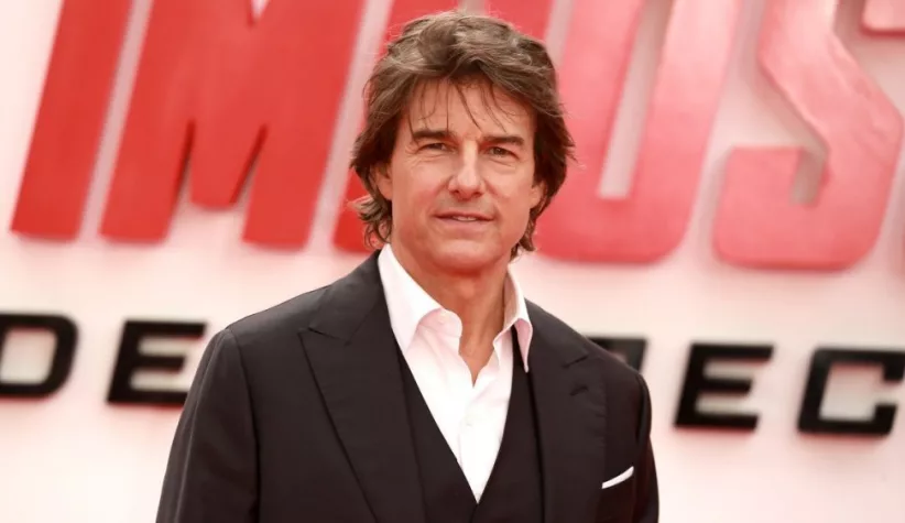 Tom Cruise attends the UK Premiere of "Mission: Impossible - Dead Reckoning Part One" at Odeon Luxe Leicester Square in London^ England. London^ United Kingdom - June 22^ 2023
