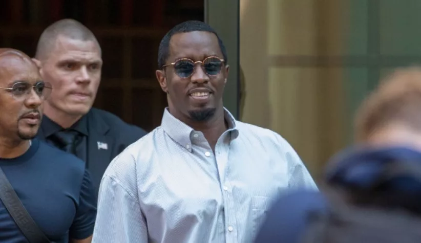 Sean “Diddy” Combs exiting the Crosby Street Hotel. Lower Manhattan NYC^ New York / USA - July 24^ 2019