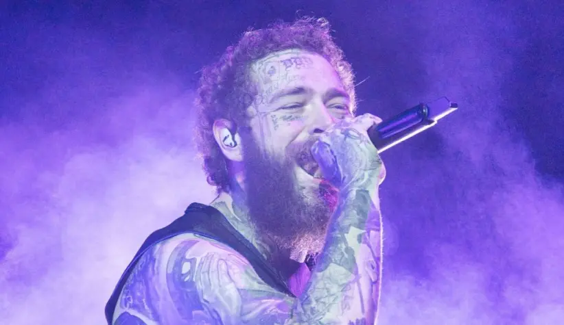 Post Malone performs at Bonnaroo music festival Manchester^ Tennessee USA - 06-15-2024