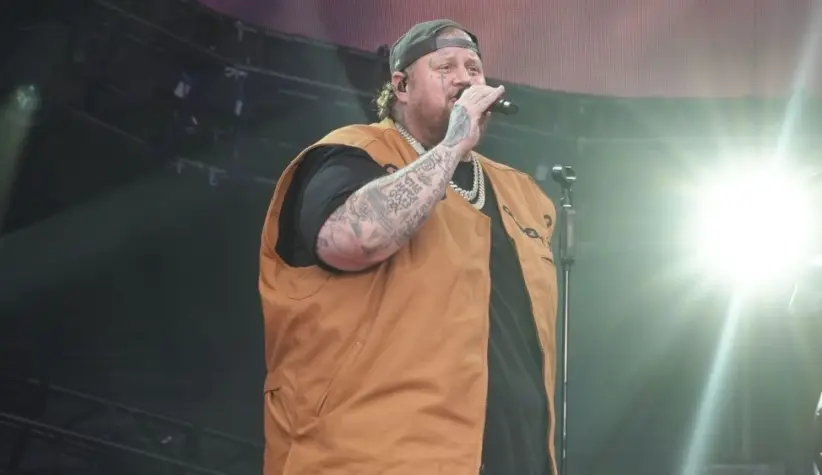 Jelly Roll preparing for performance at the Global Citizen Festival 2024. New York^ USA - September 28^ 2024