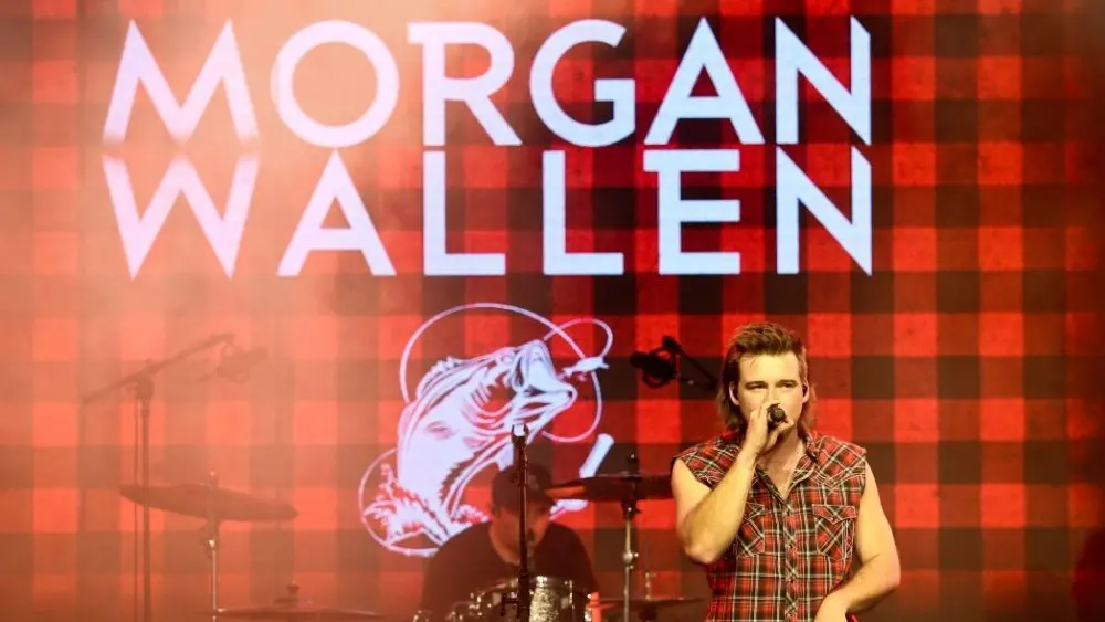 Morgan Wallen performs at CMT's RAMJAM on June 3^ 2019 at TopGolf in Nashville^ Tennessee.