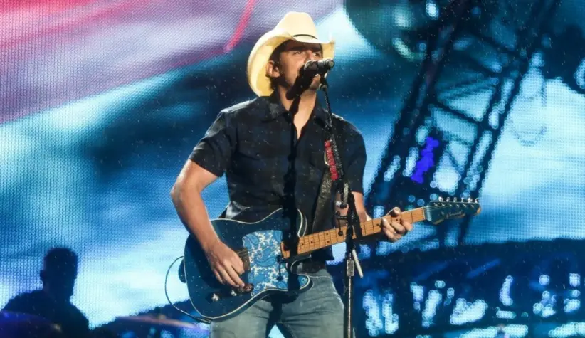 Brad Paisley performs onstage at the 2015 FarmBorough Festival - Day 2 at Randall's Island on June 27^ 2015 in New York City.