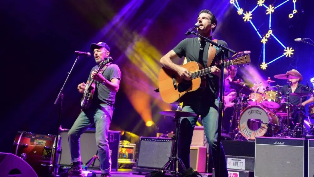 The Avett Brothers perform in Hollywood^ Florida on November 17^ 2024.