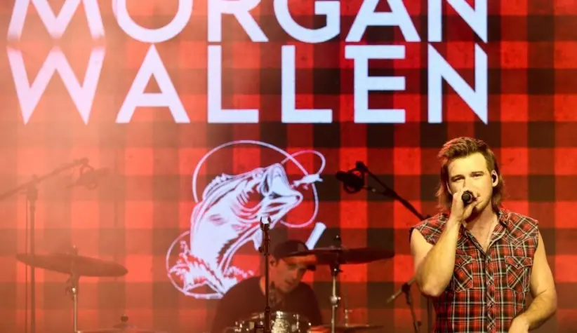 Morgan Wallen performs at CMT's RAMJAM on June 3^ 2019 at TopGolf in Nashville^ Tennessee.