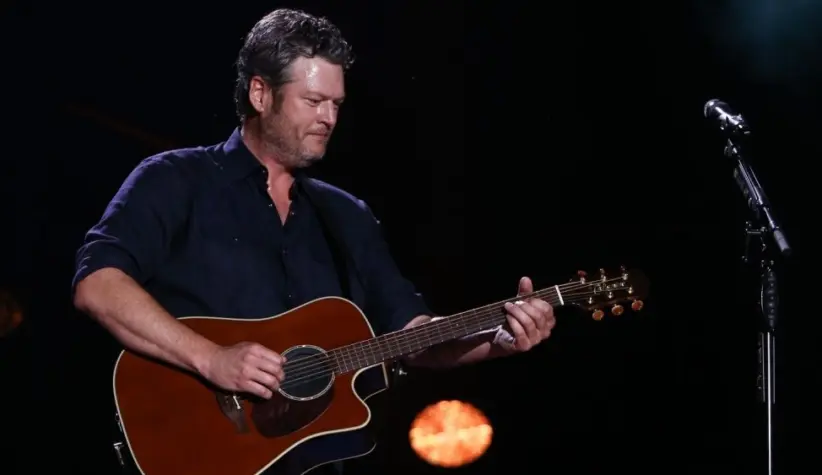 Blake Shelton performs in concert during the 2017 CMA Music Festival on June 9^ 2017 at Nissan Stadium in Nashville^ Tennessee.