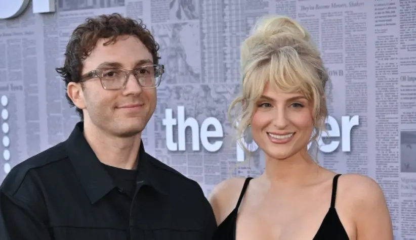 Daryl Sabara^ Meghan Trainor attends Premiere of Peacocks series The Paper Los Angeles^ CA USA - August 27^ 2025