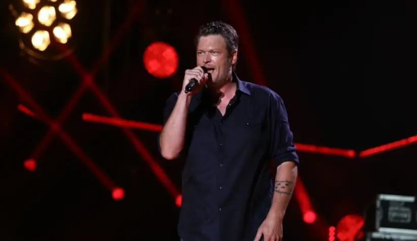 Blake Shelton performs in concert during the 2017 CMA Music Festival on June 9^ 2017 at Nissan Stadium in Nashville^ Tennessee.