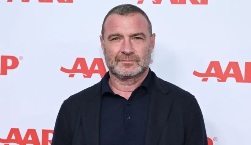 Liev Schreiber arrives for AARP’s ‘Movies for Grown-Ups’ on February 08^ 2025 in Beverly Hills^ CA