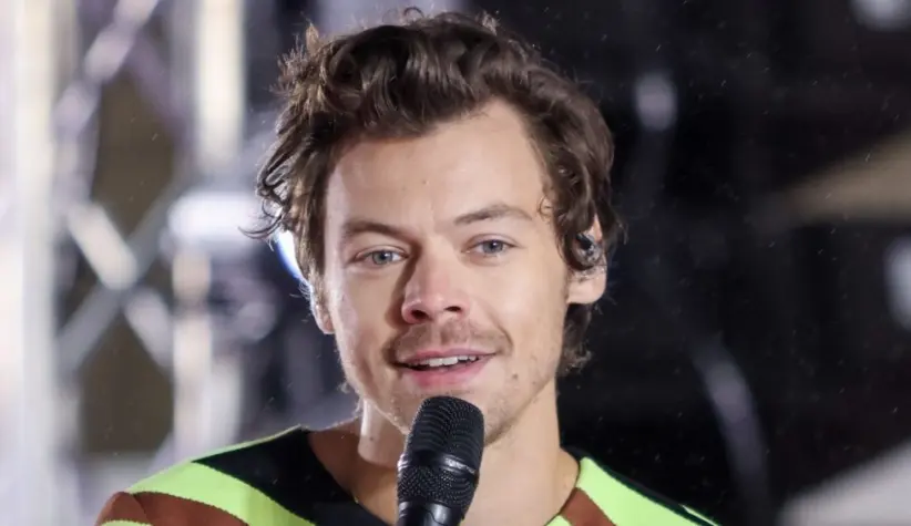 Harry Styles onstage during NBC's "TODAY" Show at Rockefeller Plaza on May 19^ 2022 in New York City.