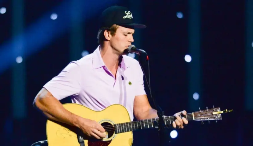 Parker McCollum performs in Hollywood^ Florida on November 14^ 2024. The performance was part of Audacy’s Stars and Strings benefit concert. Hollywood^ Florida - November 14^ 2024