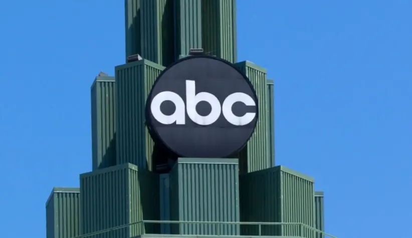 BURBANK^ CA/USA - MAY 2^ 2015: ABC Television Center building and Logo. ABC is a television broadcast corporation in the United States.