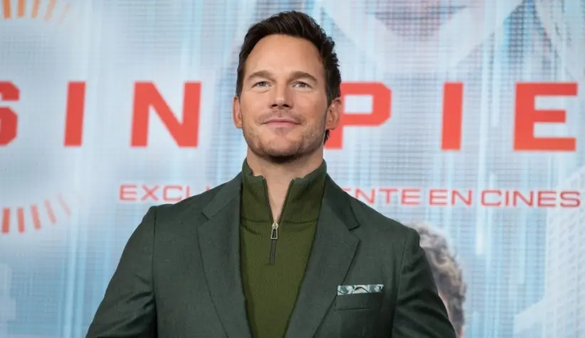 US actor Chris Pratt attends the "Sin Piedad" (Mercy) photocall at Four Seasons Hotel on January 09^ 2026 in Madrid^ Spain.
