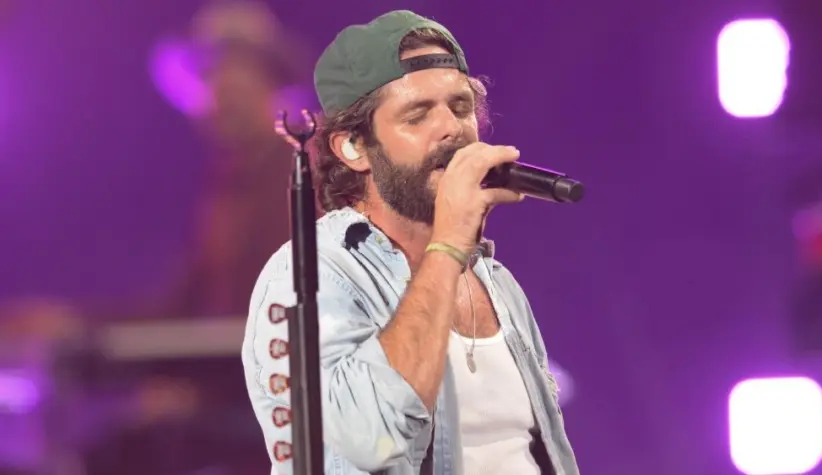 Thomas Rhett performs in West Palm Beach^ Florida on September 4^ 2025. The performance was part of his Better In Boots tour.