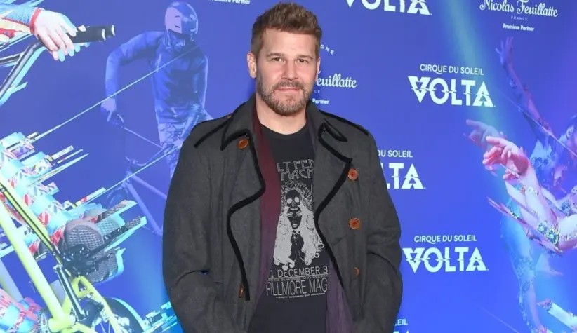 David Boreanaz arrives for the Cirque du Soleil's VOLTA Los Angeles Premier on January 21^ 2020 in Los Angeles^ CA