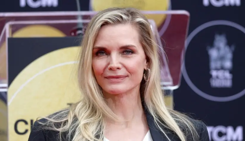 TCM Hosts Handprint And Footprint Ceremony Honoring Michelle Pfeiffer held at the TCL Chinese Theatre IMAX in Hollywood^ USA on April 25^ 2025.