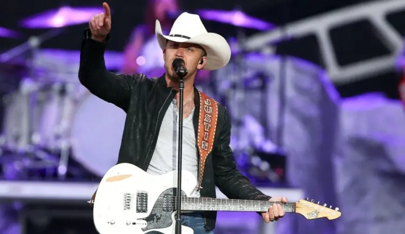 Justin Moore performs onstage at the 2015 FarmBorough Festival - Day 2 at Randall's Island on June 27^ 2015 in New York City.