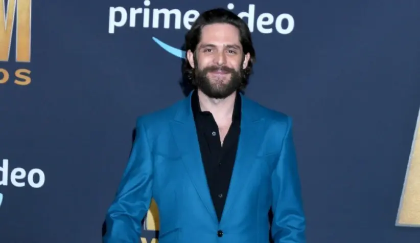 Thomas Rhett at the 2022 Academy of Country Music Awards Arrivals at Allegient Stadium on March 7^ 2022 in Las Vegas^ NV