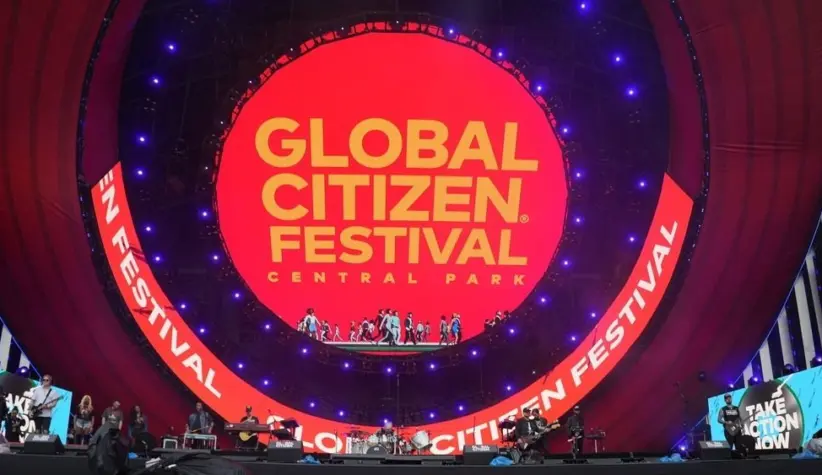 Behind-the-scenes moments at the Global Citizen Festival 2024. New York^ USA - September 28^ 2024
