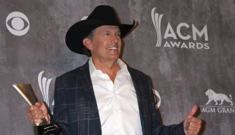 George Strait at the 2014 Academy of Country Music Awards - Arrivals at MGM Grand Garden Arena on April 6^ 2014 in Las Vegas^ NV