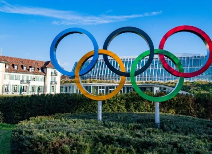 Headquarters of the International Olympic Committee (IOC) in Lausanne Switzerland^ on November 22^ 2020