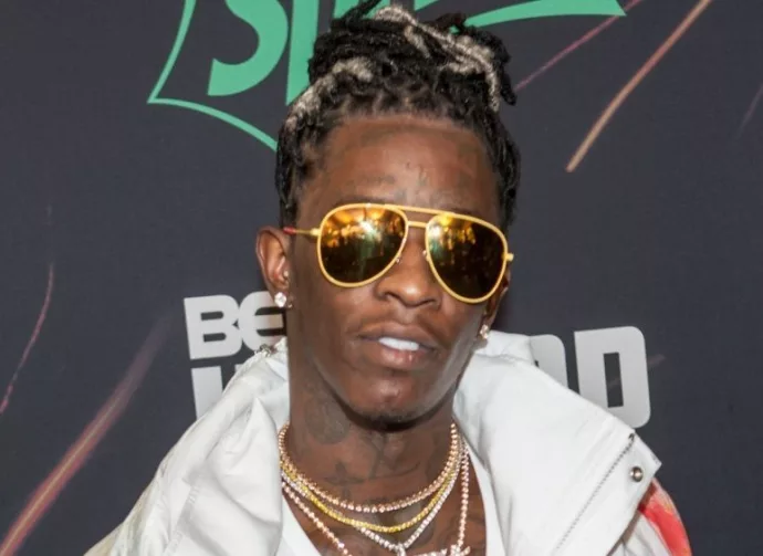 Young Thug attends the 2016 BET Hip Hop Awards in Atlanta Georgia September 17^ 2016 at the Cobb Energy Performing Arts Center
