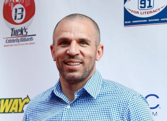 New York Knicks player Jason Kidd attends the 5th annual Tuck's Celebrity Billiards Tournament at Slate NYC on May 30^ 2013 in New York City.