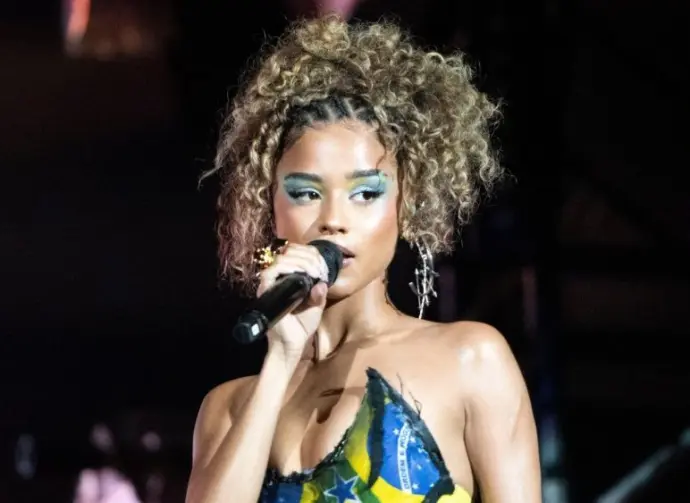 Tyla on the fifth day of Rock in Rio 40 years in the city of Rock. Rio de Janeiro^ Rio de Janeiro^ Brasil September 20