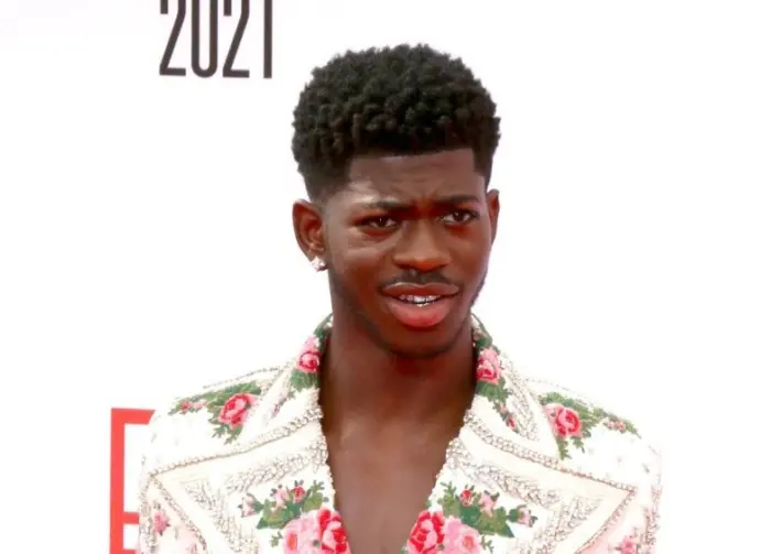 Lil Nas X at the BET Awards 2021 Arrivals at the Microsoft Theater on June 27^ 2021 in Los Angeles^ CA