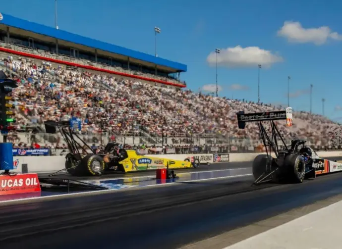 NHRA Top Fuel Dragster Series down the lane during the Betway Carolina Nationals. Sep 24^ 2023 - Concord^ NC