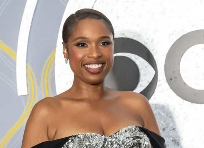 Jennifer Hudson wearing dress by Pamela Rowland attends 75th TONY awards at Radio City Music Hall. New York^ NY - June 12^ 2022: