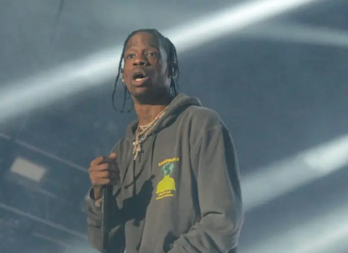 Travis Scott performs at the 2018 Okeechobee Music and Arts Festival. Okeechobee^ FL - March 3^ 2018