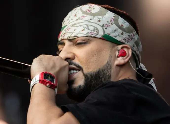French Montana performs on stage during 2019 Global Citizen Festival at Central Park New York^ NY - September 28^ 2019