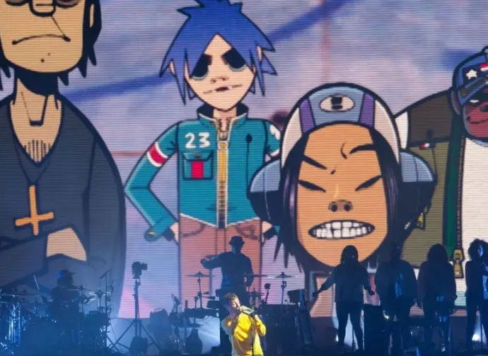 Gorillaz (band) perform in concert at Sonar Festival on June 15^ 2018 in Barcelona^ Spain.