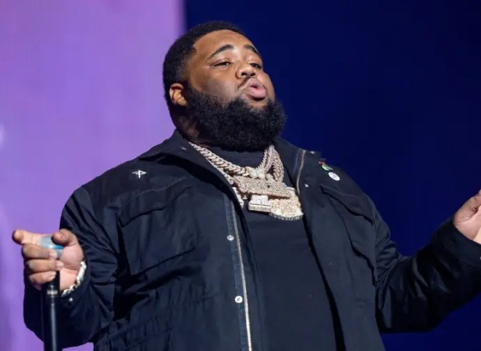 Rod Wave Performs on the Nostalgia Tour in Jacksonville Florida USA December 18^ 2023 at The Vystar Veterans Memorial Arena