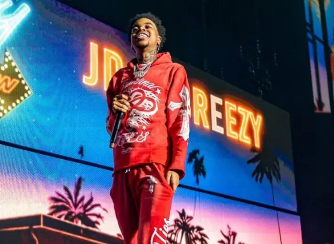 Lil Poppa Performs on the Lil Baby It's Only Us Tour at The Vystar Veterans Memorial Arena in Jacksonville Florida USA September 16^ 2023