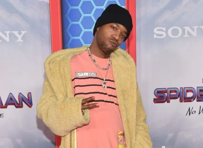 Kid Cudi arrives for the ‘Spider-Man: No Way Home’ LA Premiere on December 13^ 2021 in Westwood^ CA
