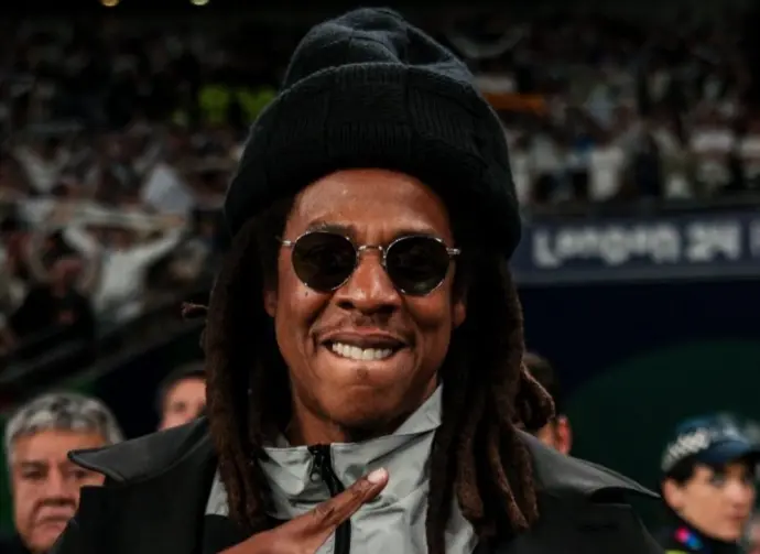 Rapper Jay-Z during the UEFA Champions League 2023-24 Final football match between Borussia Dortmund and Real Madrid at the Wembley Stadium London^ UK 1st June 2024