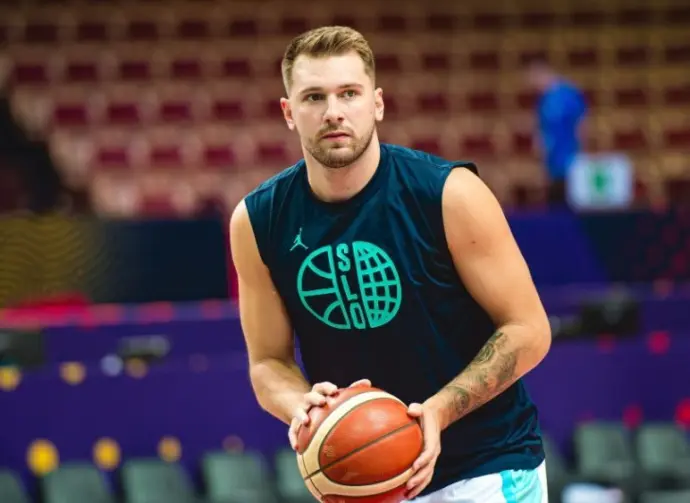 EuroBasket 2025: Slovenia - Poland at Spodek Arena Katowice. Luka Dončić (Slovenia^ 77). KATOWICE^ POLAND – AUGUST 28^ 2025