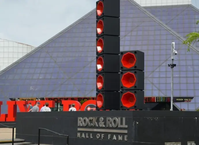 Rock and Roll Hall of Fame in Cleveland Cleveland^ Ohio^ USA^ June-23-2018