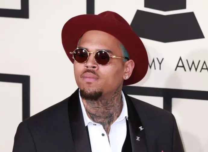 Chris Brown at the 57th Annual GRAMMY Awards Arrivals at a Staples Center on February 8^ 2015 in Los Angeles^ CA