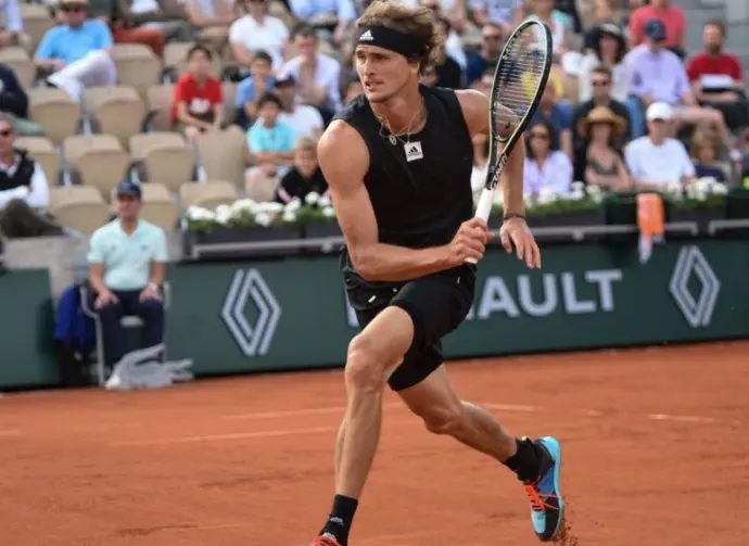 Roland Garros tennis tournament Alexander Zverev (GER) playing Sebastien Ofner (AUT) in the 1st Round of the French Open Paris^ France - 22 May 2022