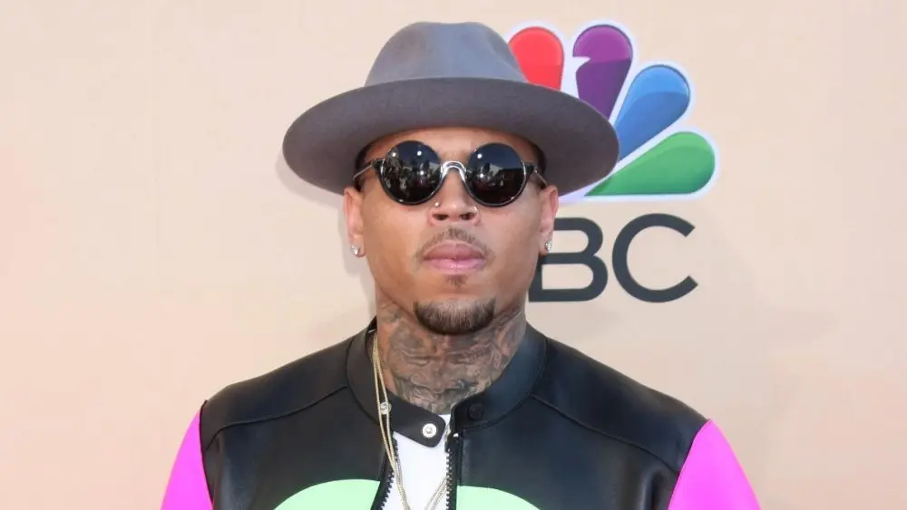 Chris Brown at the 2015 iHeartRadio Music Awards at the Shrine Auditorium on March 29^ 2015 in Los Angeles^ CA