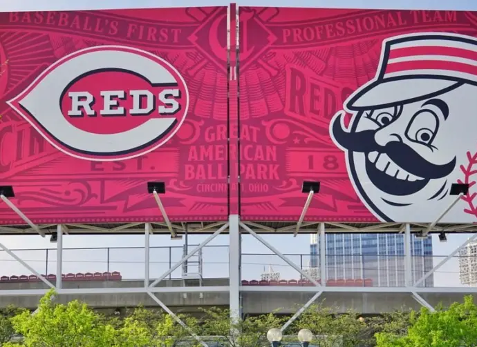 The Great American ballpark stadium is the home of the Major League Baseball Cincinnati Reds team. CINCINNATI^ OH -20 APRIL 2016