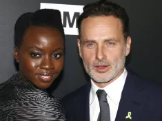 Andrew Lincoln and Danai Gurira at the premiere of AMC's 'The Walking Dead' Season 9 held at the DGA Theater in Los Angeles^ USA on September 27^ 2018.