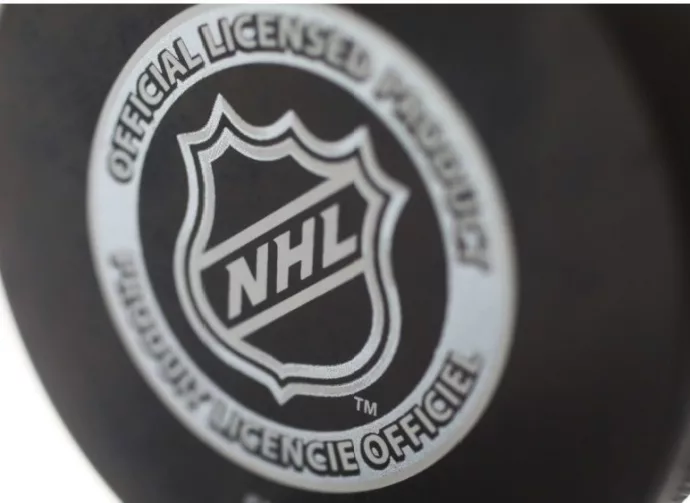 Official game puck from NHL^ National hockey league^ USA