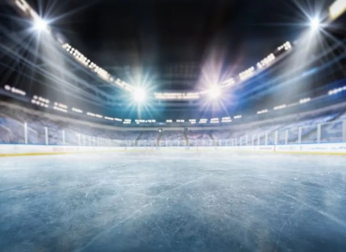 Hockey ice rink sport arena empty field - stadium