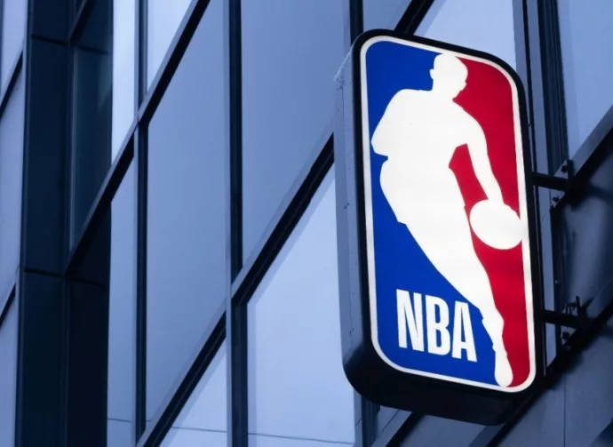 NBA vertical store sign in Oxford street. London^ Uk - October 19^ 2024