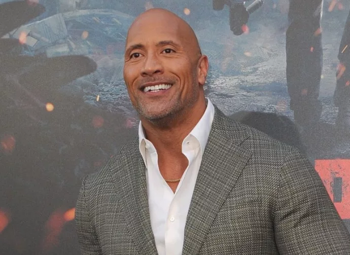 Dwayne Johnson at the Los Angeles premiere of 'Rampage' held at the Microsoft Theater in Los Angeles^ USA on April 4^ 2018.