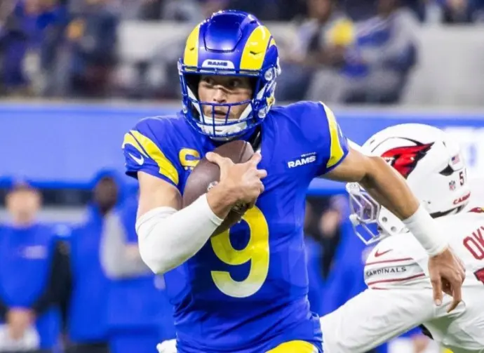 Los Angeles Rams Matthew Stafford #9 at SoFi Stadium^ Dec. 28^ 2024^ in Inglewood^ Calif.
